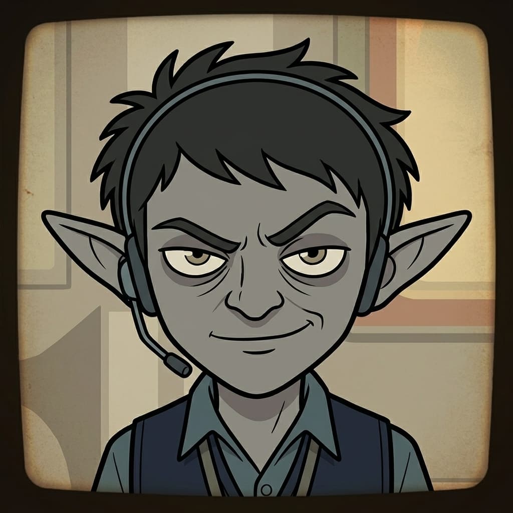 Token Goblin, Tokens / context windows / prompt cost — Tiny CTO: The Chaos Stack character in Retro style.