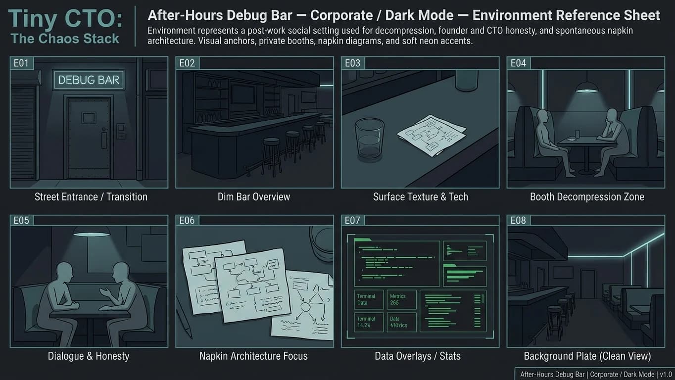 After-Hours Debug Bar in Corporate - Dark Mode style.