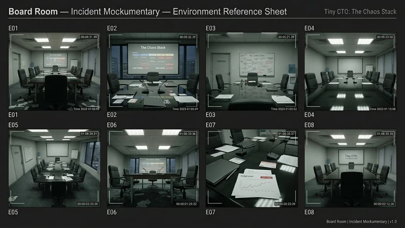 Board Room in Incident Mockumentary style.