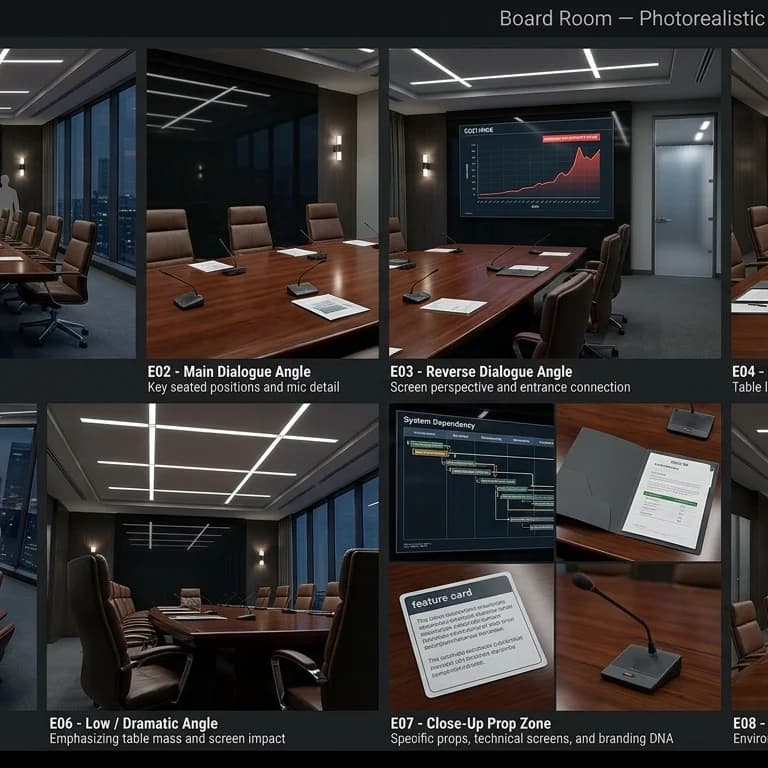 Board Room environment background.