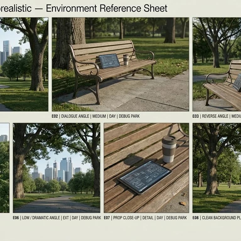 Debug Park environment background.
