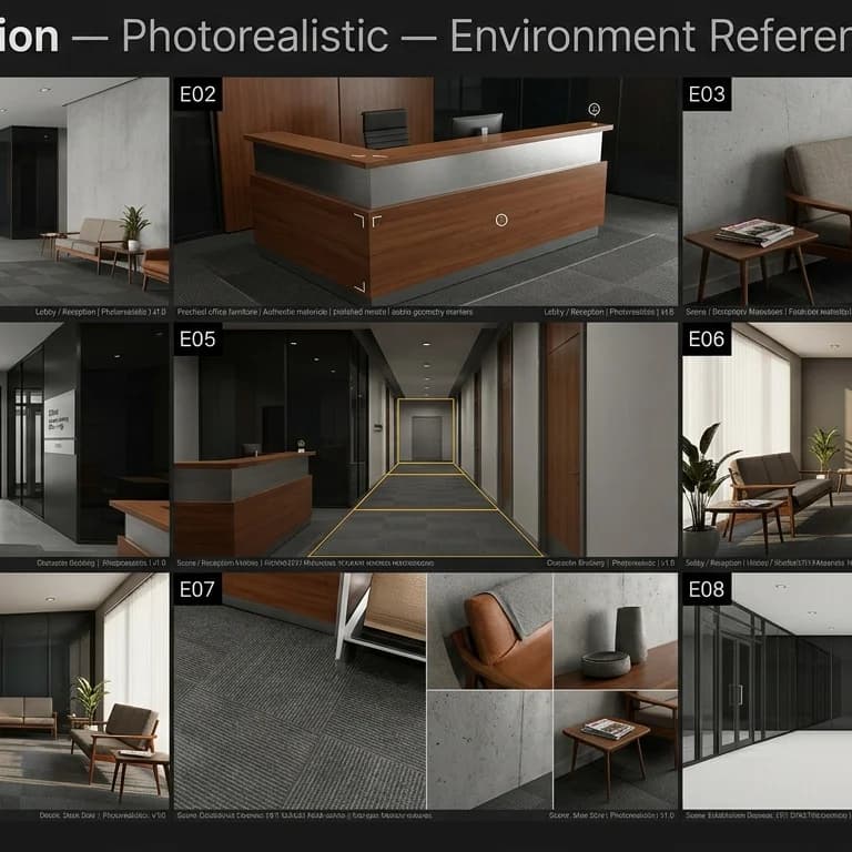 Lobby and Reception environment background.