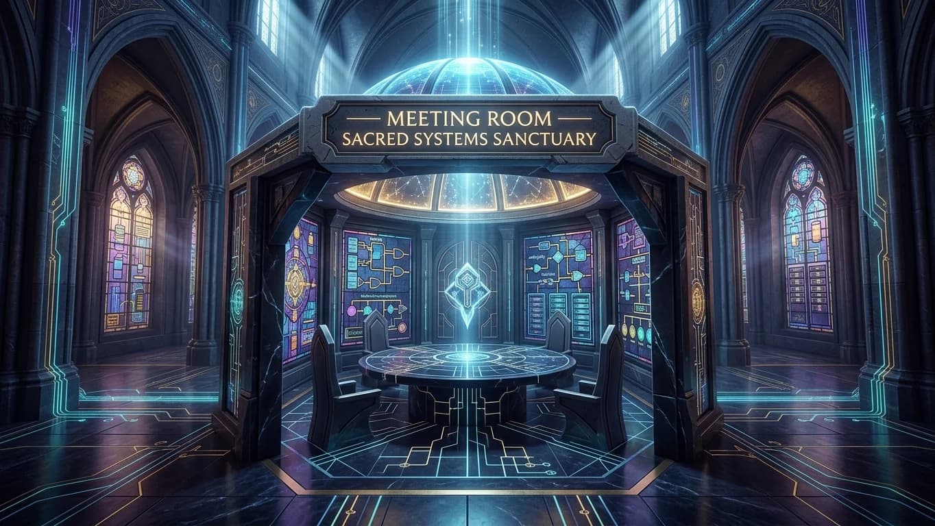 Meeting Room in Sacred Systems Sanctuary style.
