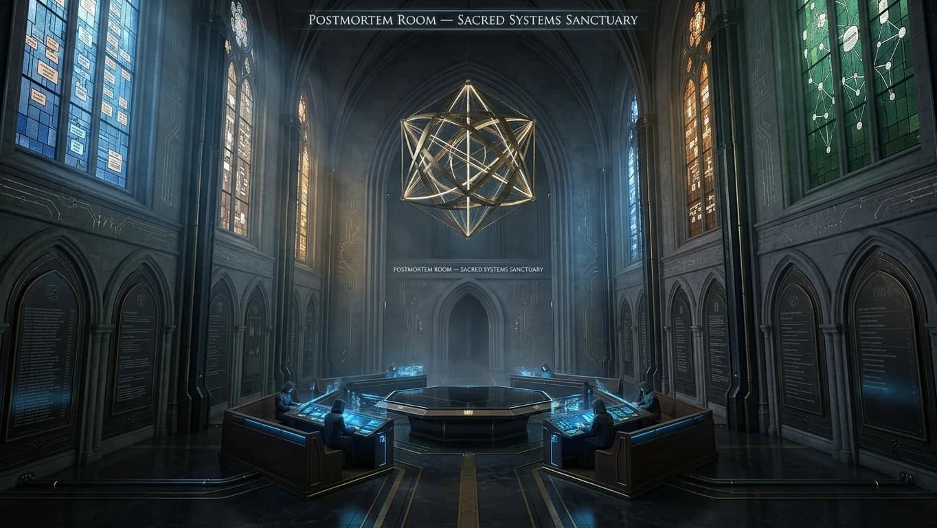 Postmortem Room in Sacred Systems Sanctuary style.