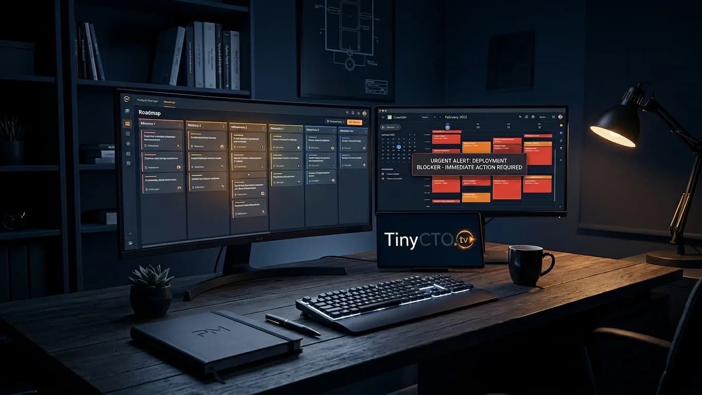 The PM's Home Office in Corporate - Dark Mode style.