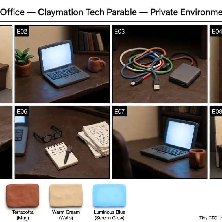 Tiny CTO's Home Office environment background.