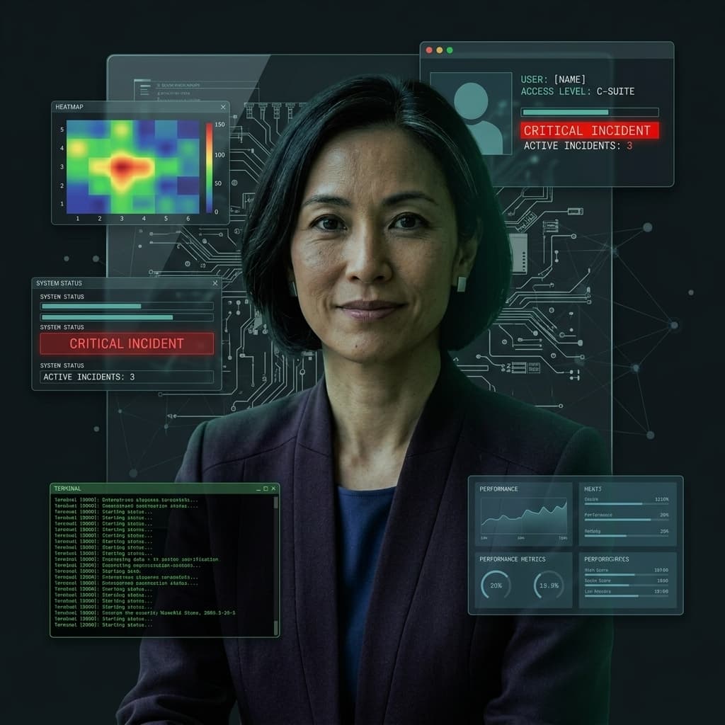 The Design Director in Corporate - Dark Mode style.
