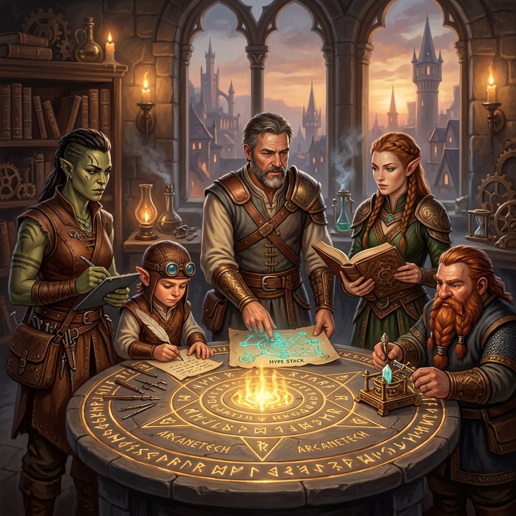 Platform/SRE Team in Middle World Fantasy style.