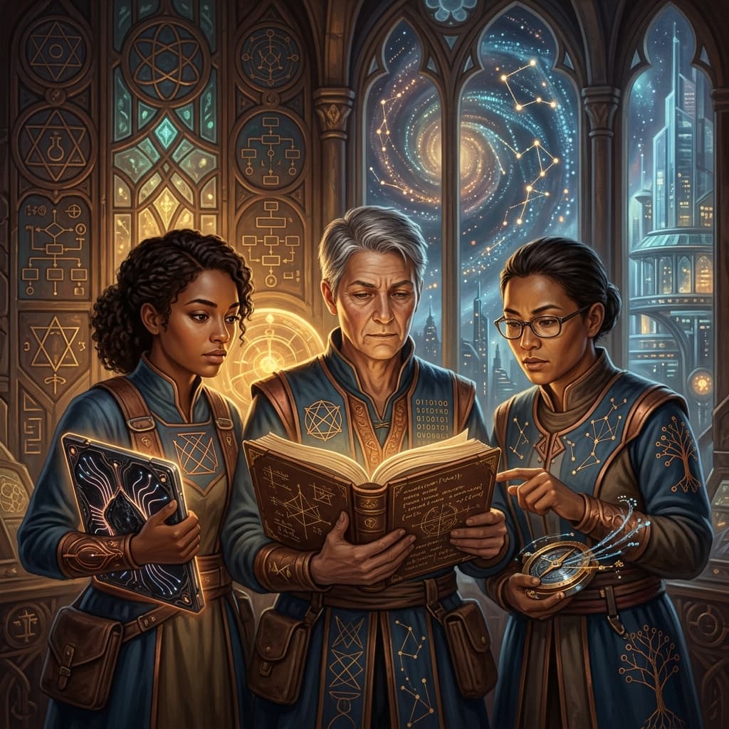 Data Team in Sacred Systems Sanctuary style.