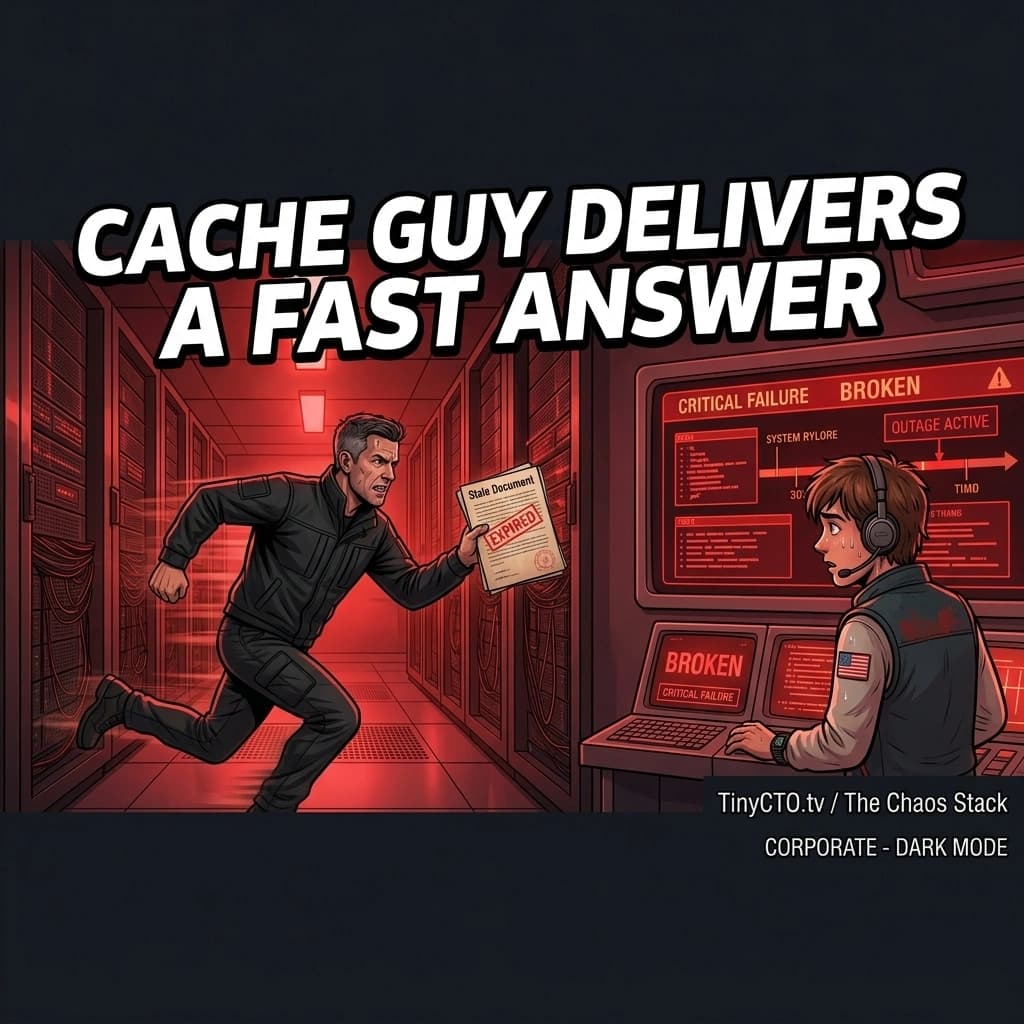 Cache Guy Delivers a Fast Answer — Tiny CTO episode thumbnail.