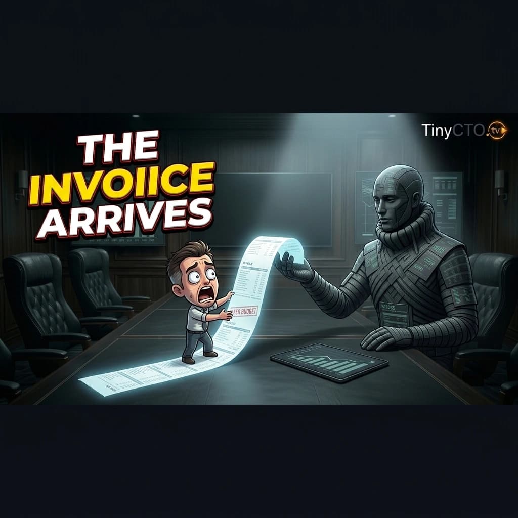 The Invoice Arrives — Tiny CTO episode thumbnail.