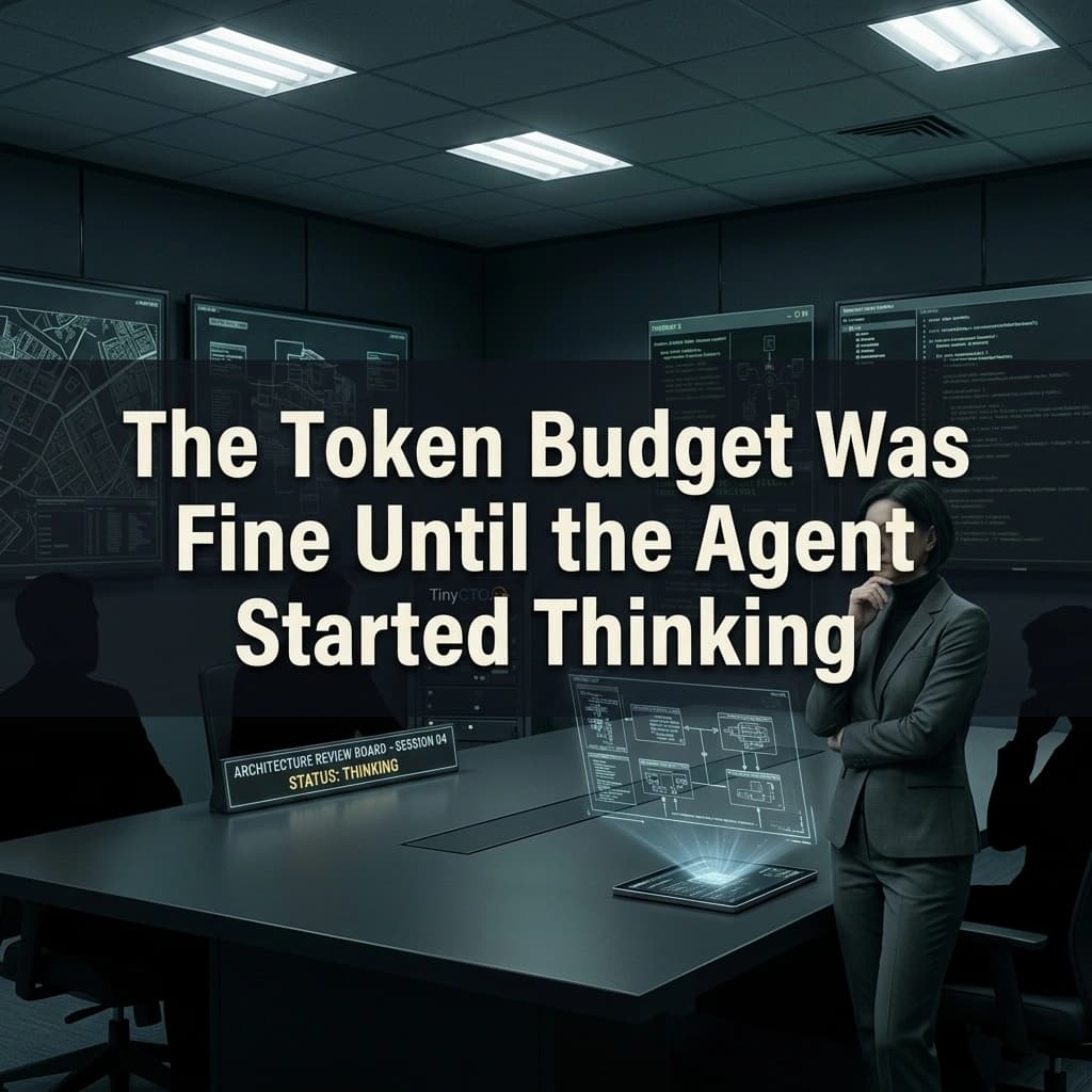 The Token Budget Was Fine Until the Agent Started Thinking
