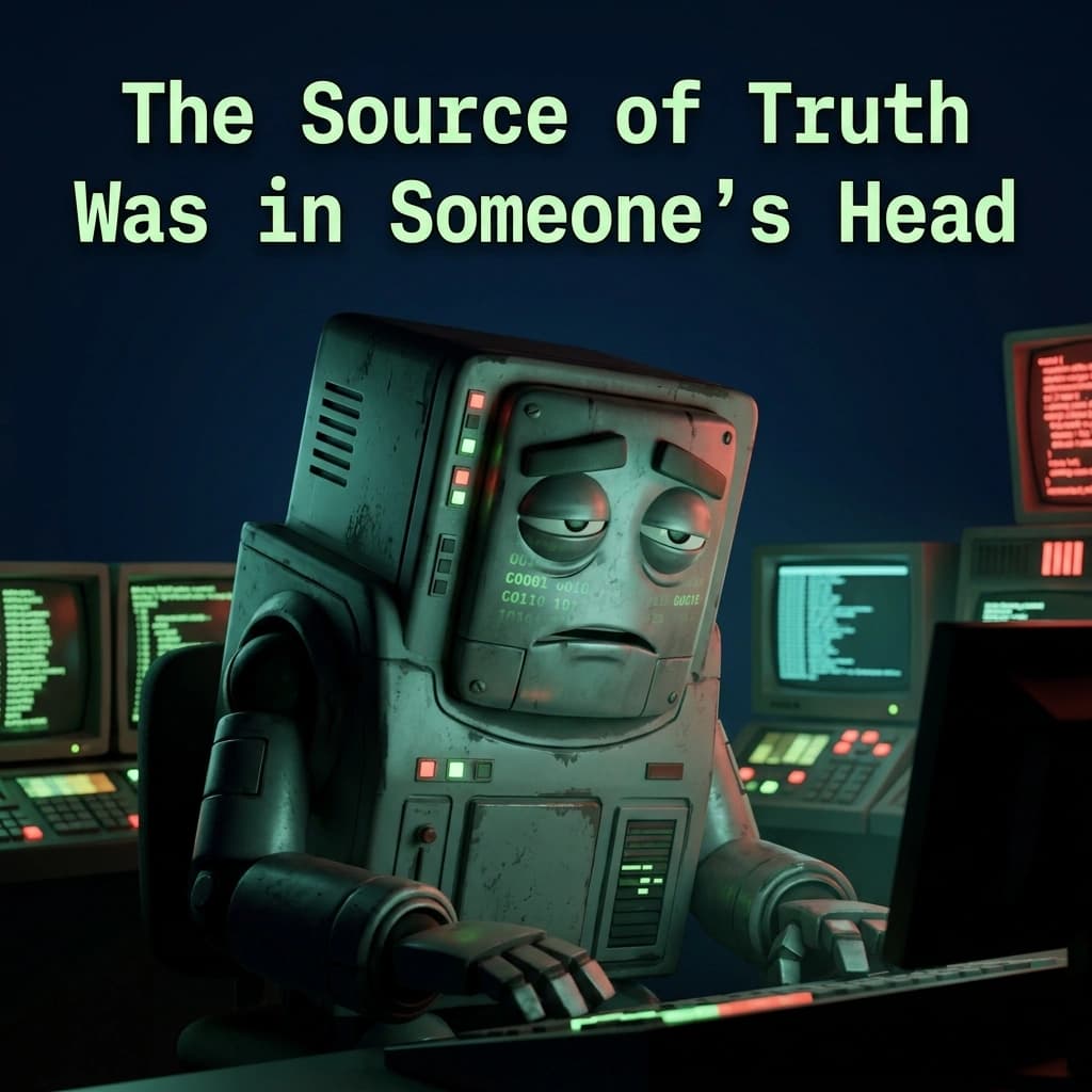 The Source of Truth Was in Someone s Head