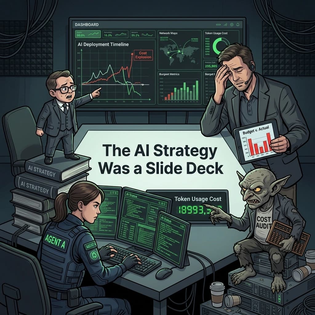 The AI Strategy Was a Slide Deck — Tiny CTO episode thumbnail.