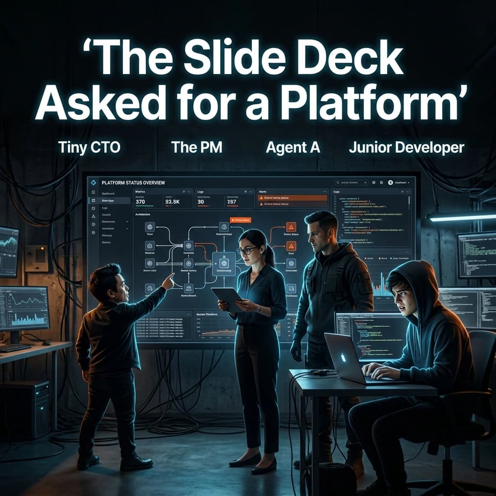 The Slide Deck Asked for a Platform — Tiny CTO episode thumbnail.