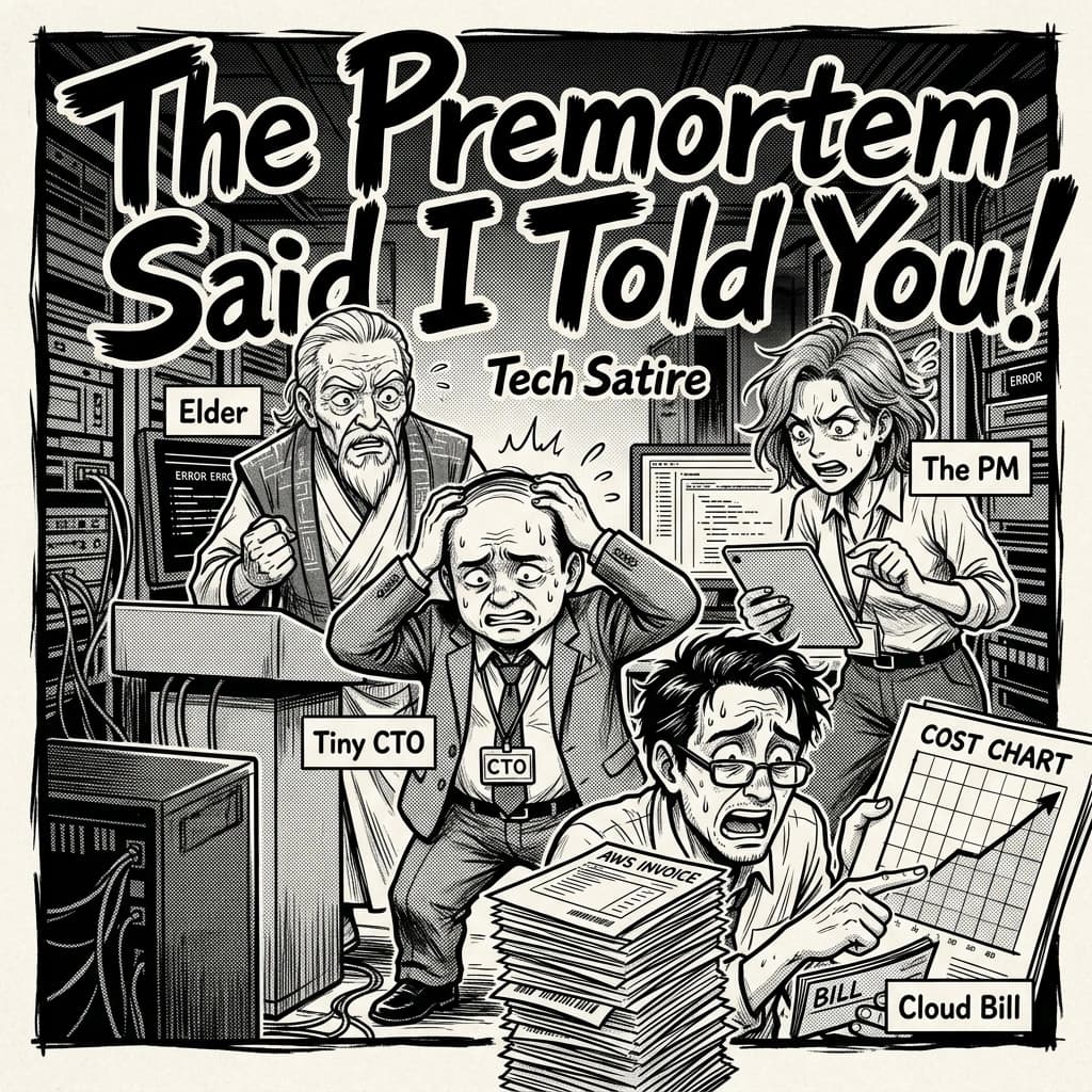 The Premortem Said I Told You — Tiny CTO episode thumbnail.