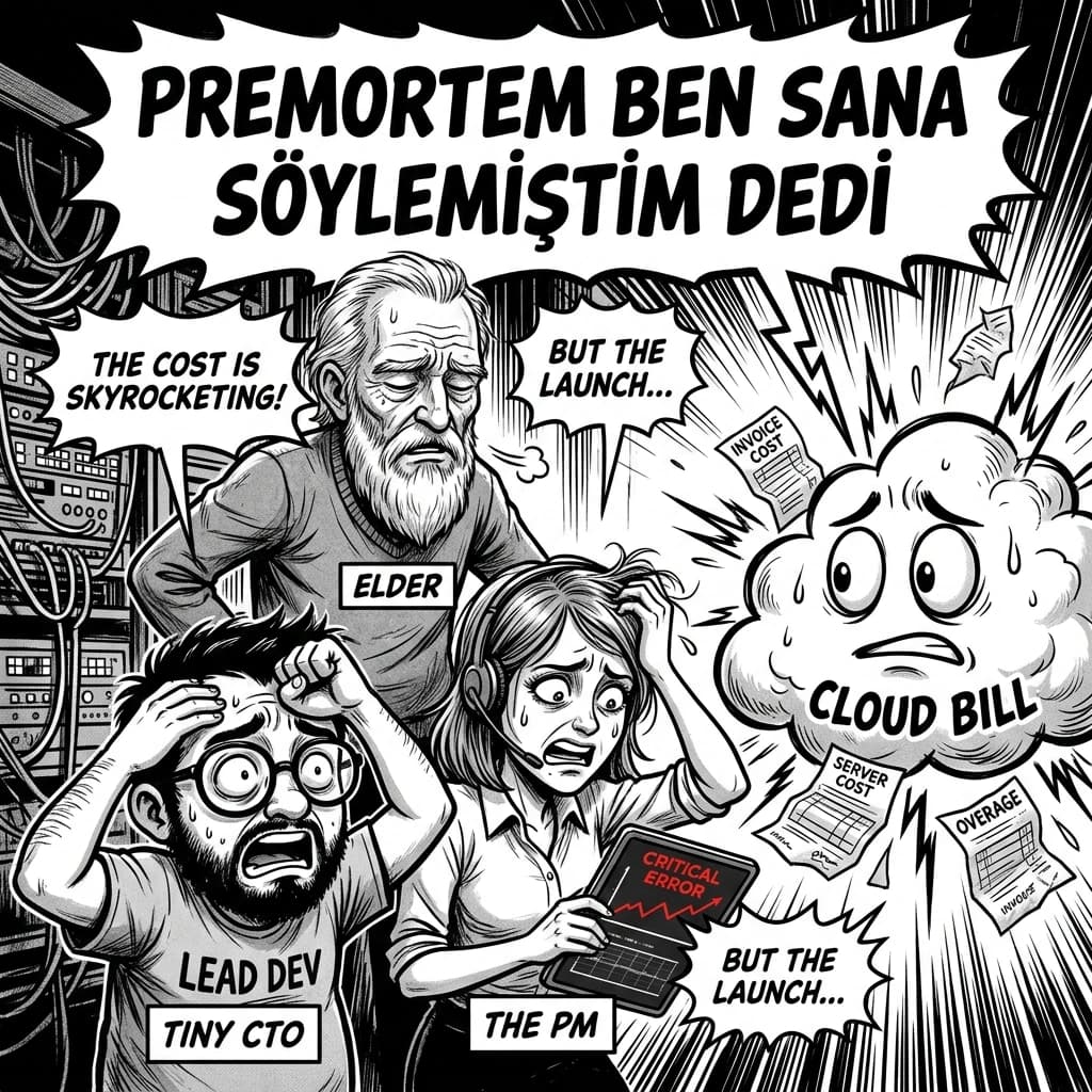 Premortem Ben Demiştim Dedi — Tiny CTO episode thumbnail.
