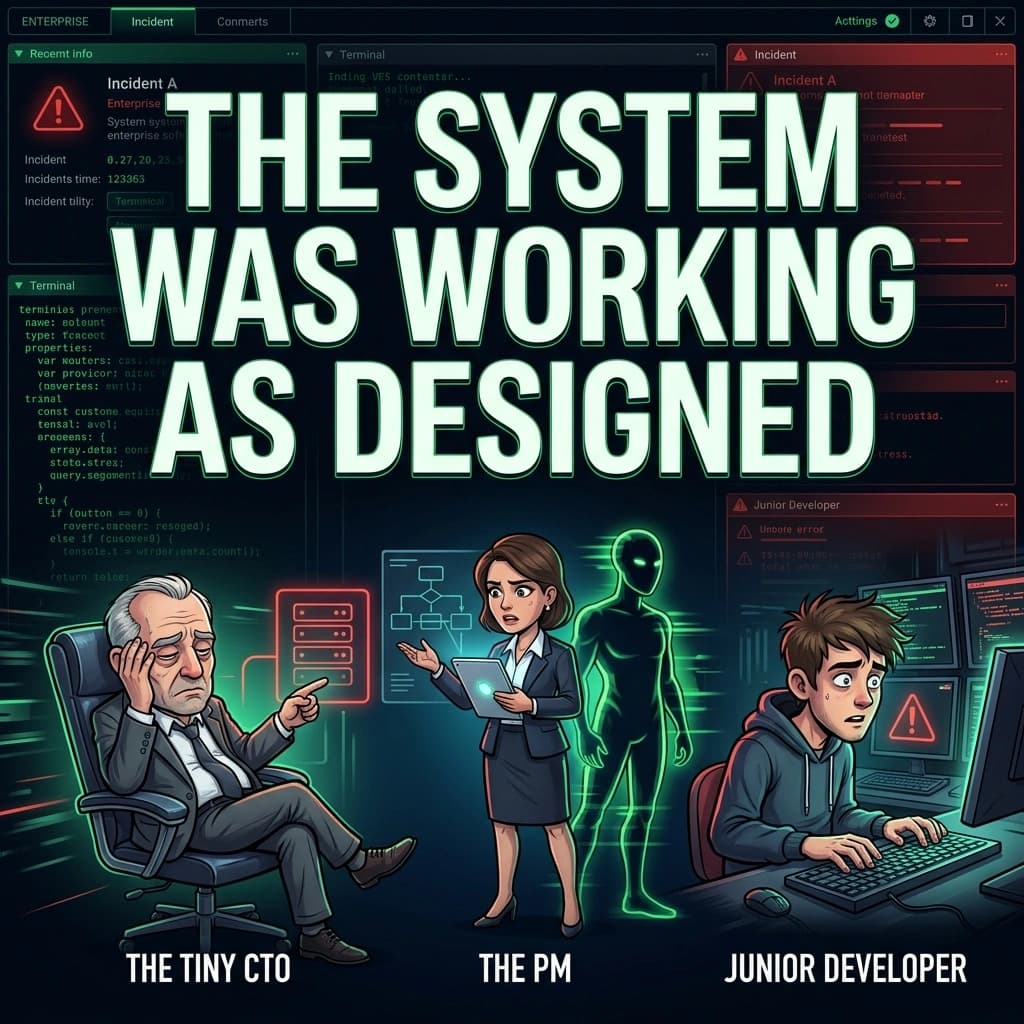 The System Was Working as Designed — Tiny CTO episode thumbnail.