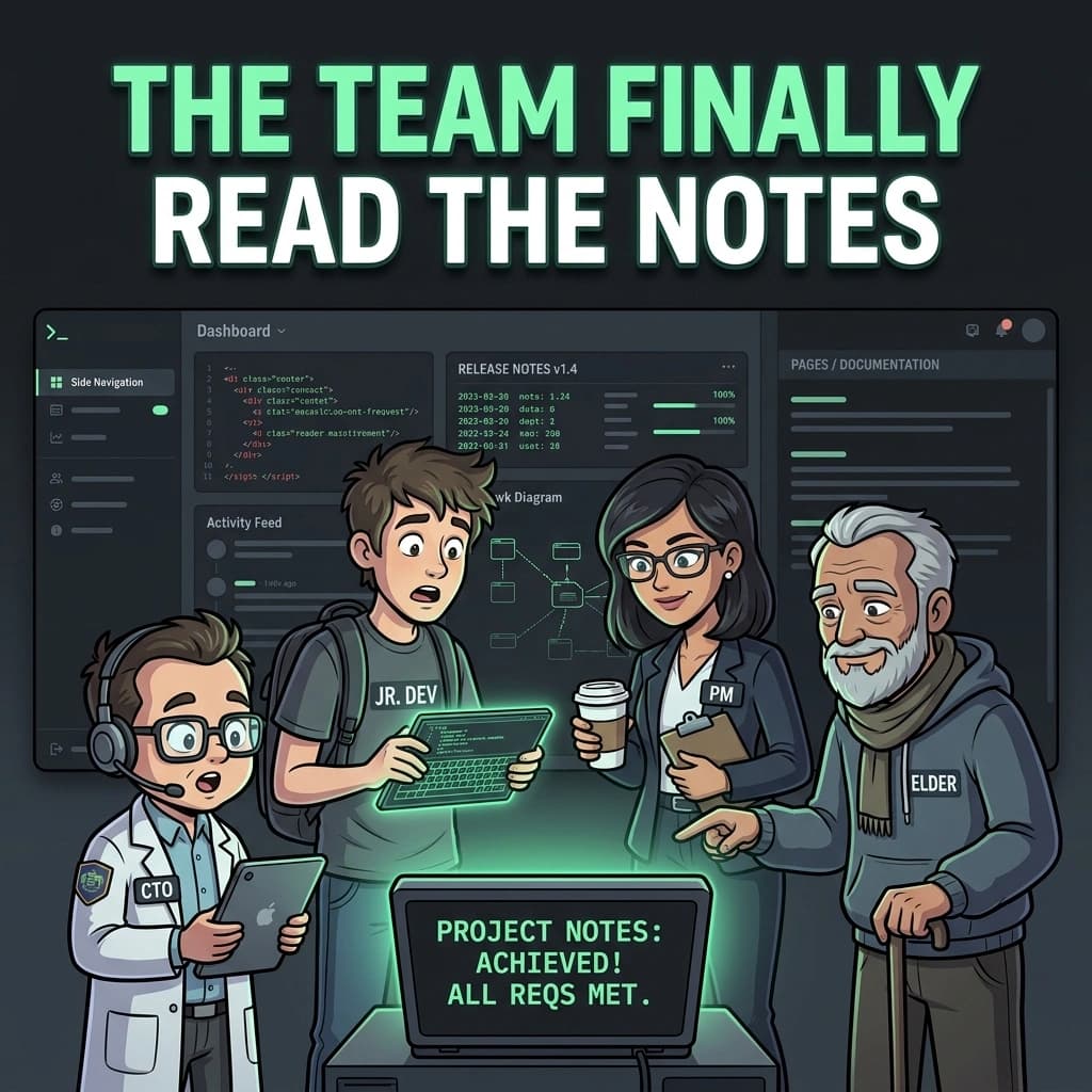The Team Finally Read the Notes — Tiny CTO episode thumbnail.