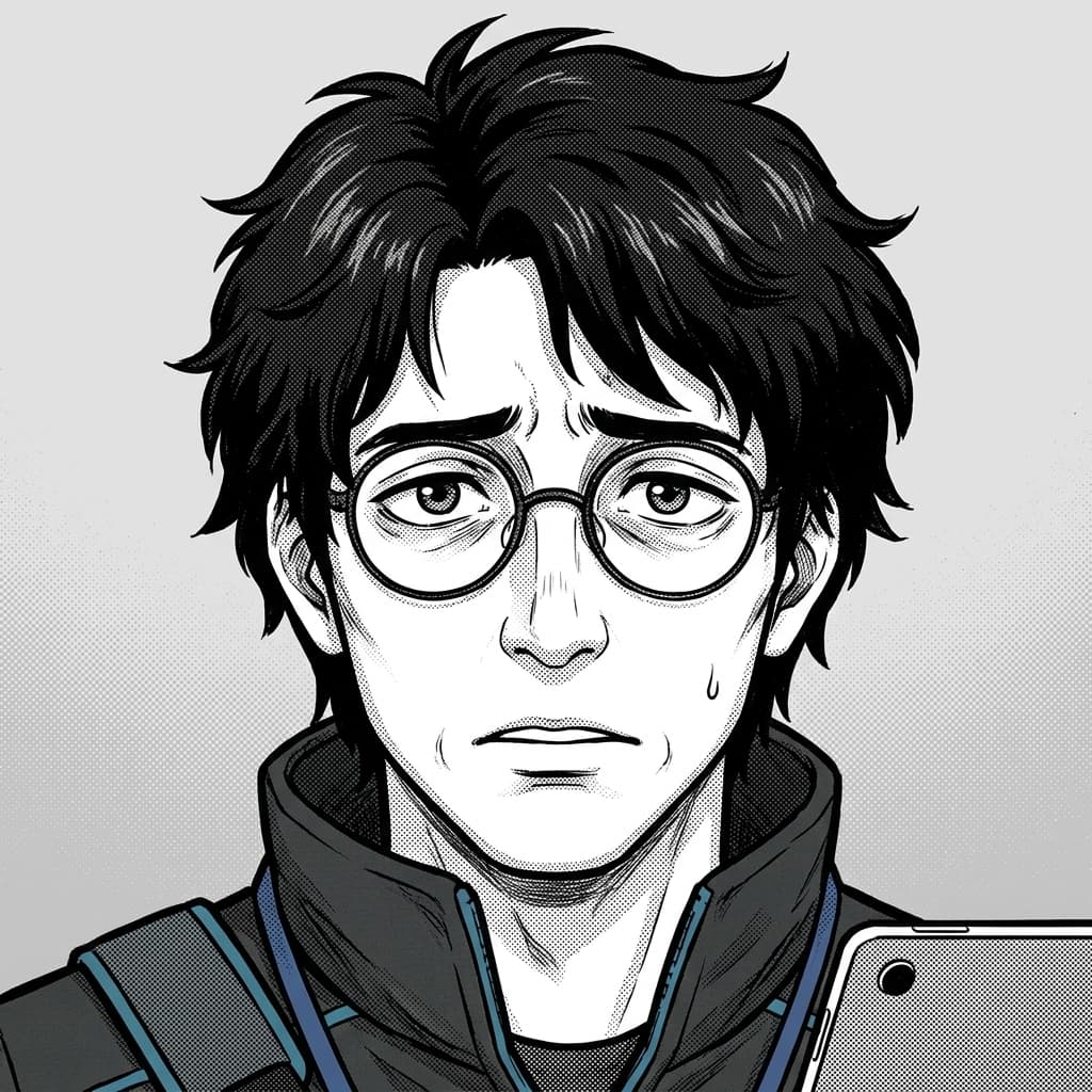 Fetch in Seinen Manga Tech Satire style.