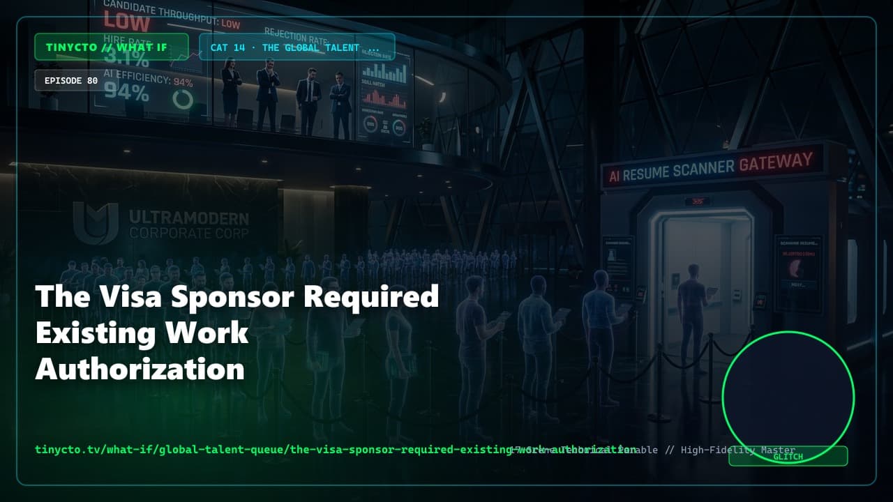 The Visa Sponsor Required Existing Work Authorization