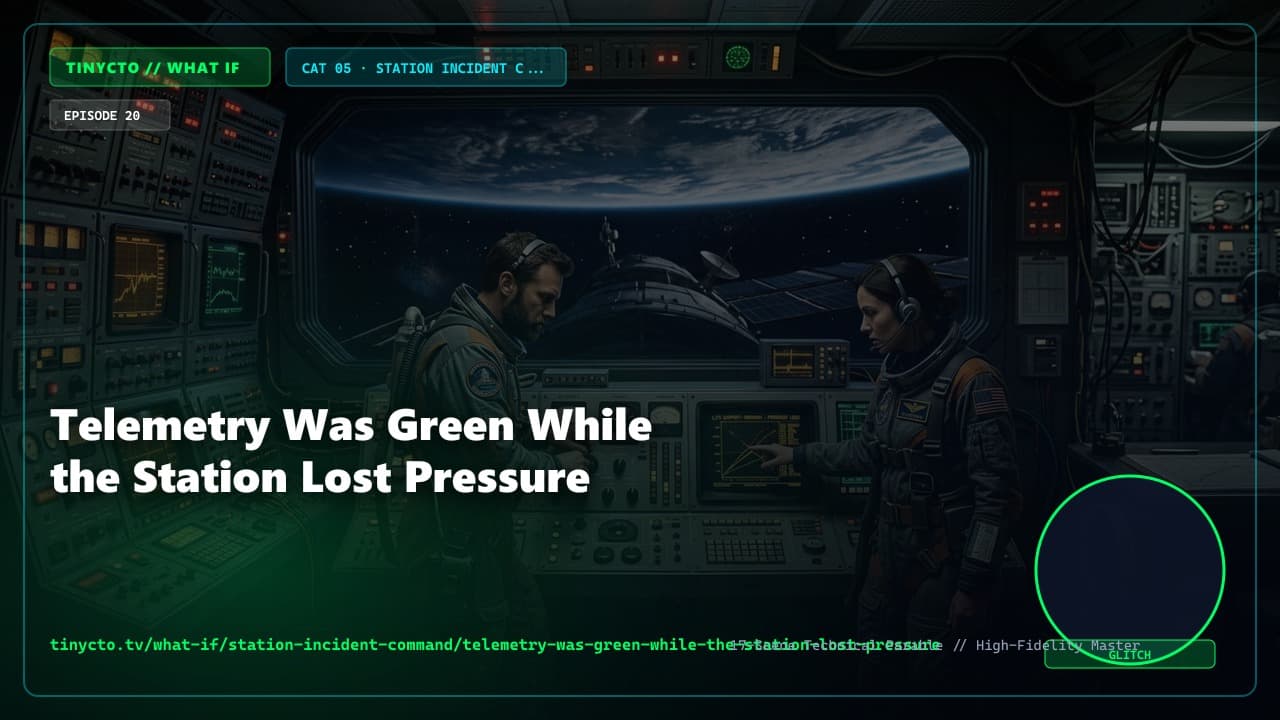 Telemetry Was Green While the Station Lost Pressure