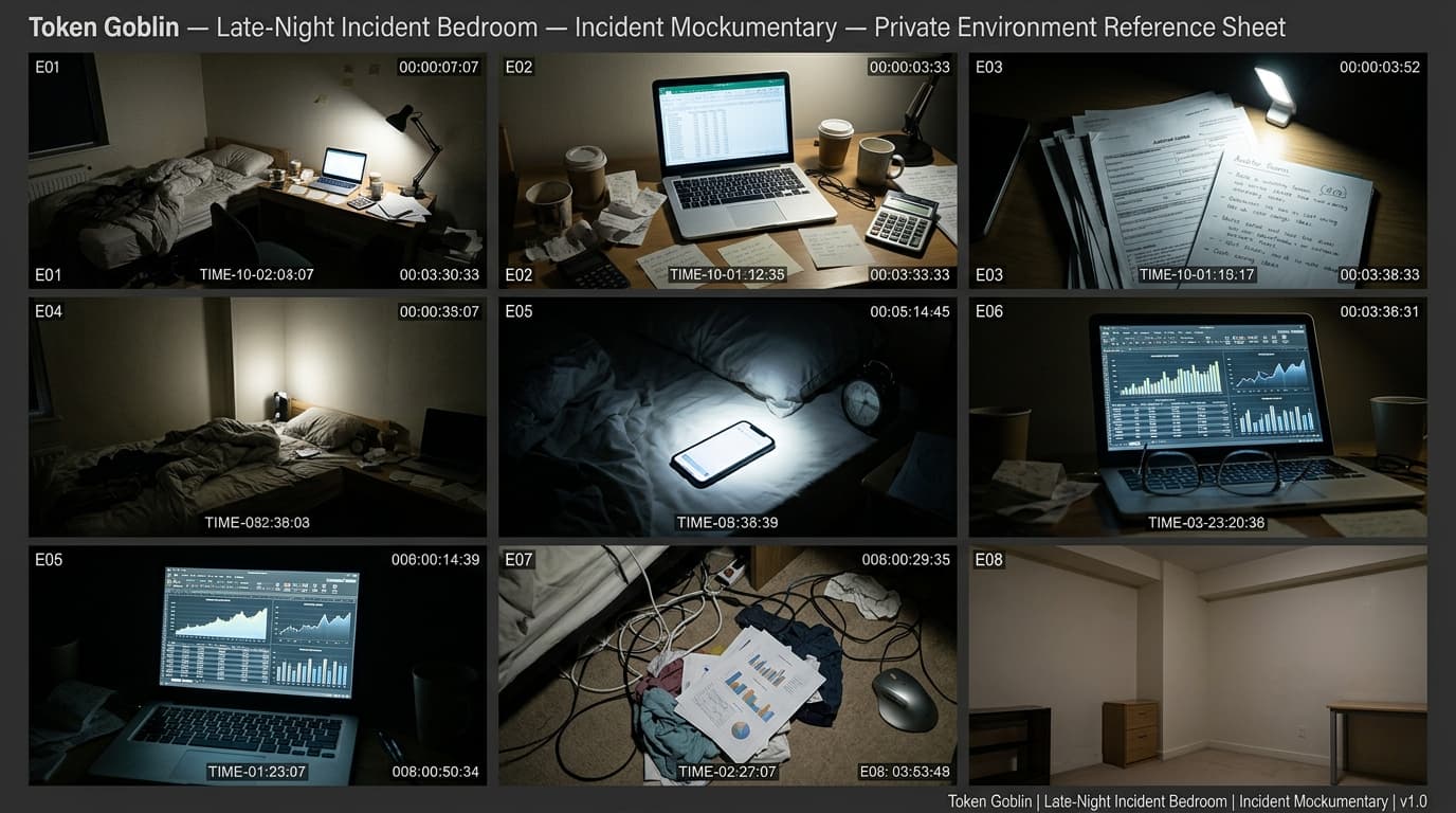 Token Goblin's Late-Night Incident Bedroom environment background.