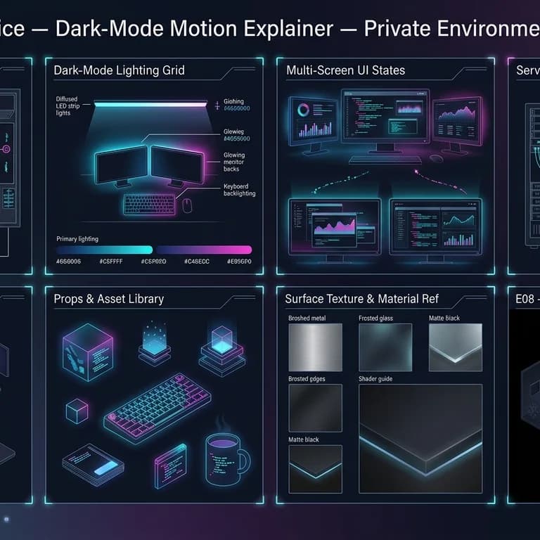 Glitch's Home Office environment background.