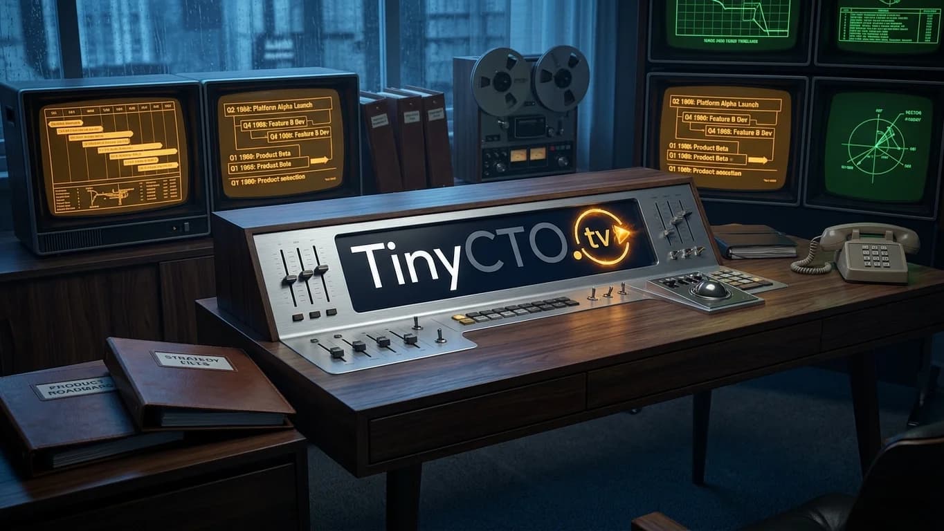 The PM's Home Office in 1960s Retro-Futuristic Tech Noir style.
