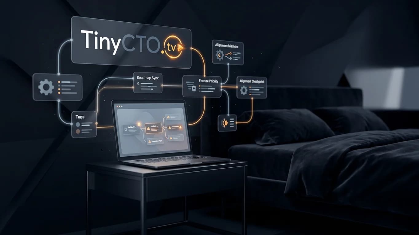 The PM's Late-Night Incident Bedroom in Dark-Mode Motion Explainer style.