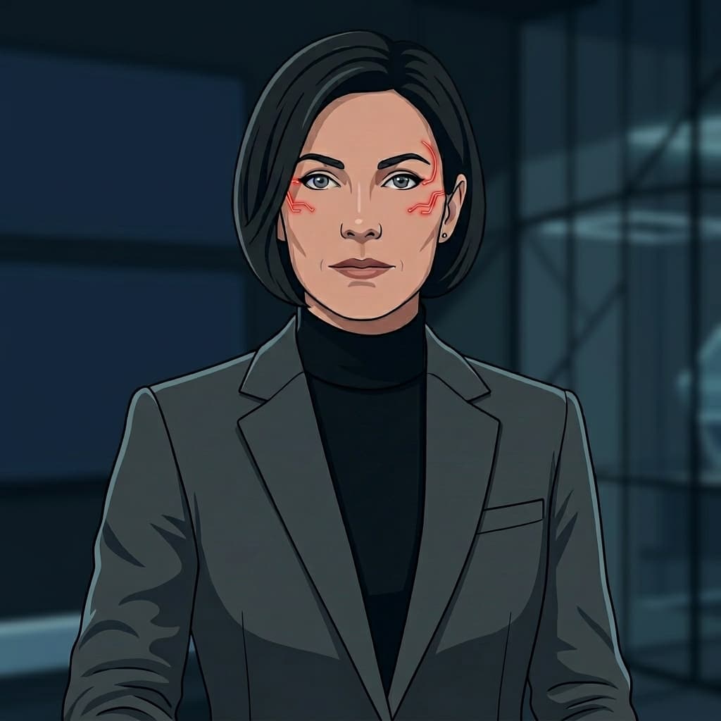 Agent A, Adult woman representing autonomous AI, agentic workflows, tool calling, permissions, planning loops, and governance risk. — Tiny CTO: The Chaos Stack character in Motion Explainer style.