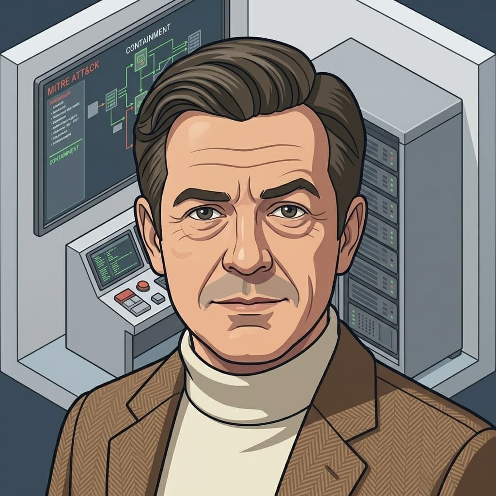 Tiny CTO, Very short adult CTO, title host, narrator, calm adult in chaos, present-tense production-chaos explainer. — Tiny CTO: The Chaos Stack character in Isometric style.