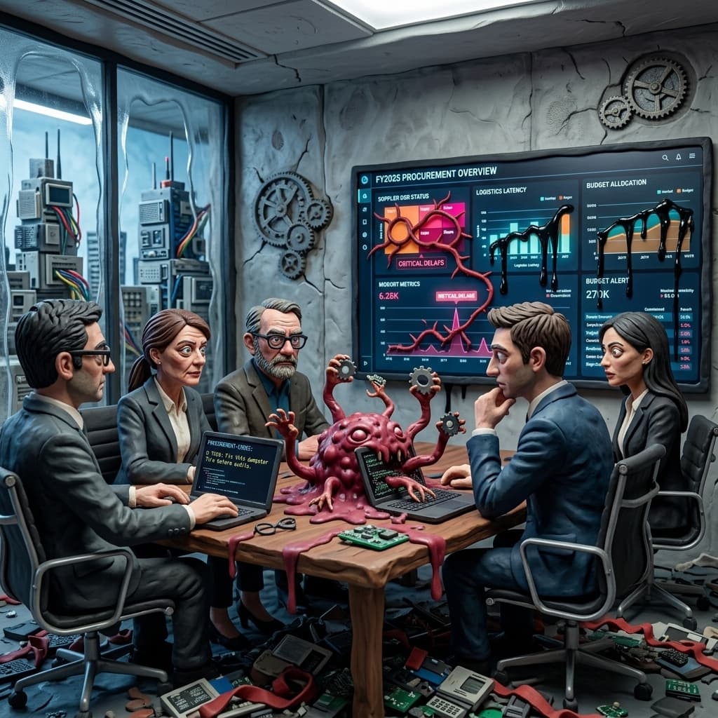 The Enterprise Buyers in Claymation Tech Parable style.