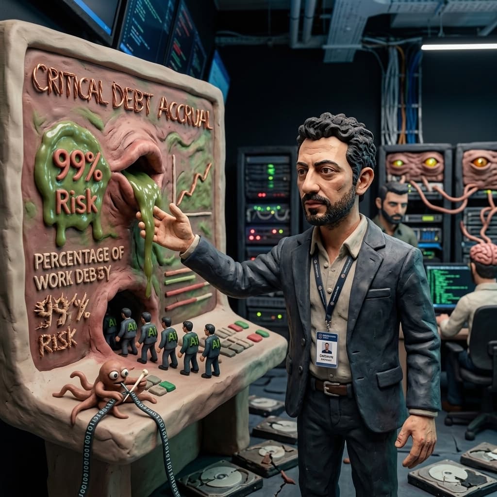 The Growth AEO Lead in Claymation Tech Parable style.