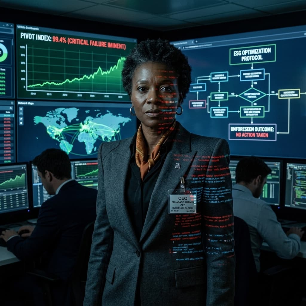 The CEO in Corporate - Dark Mode style.