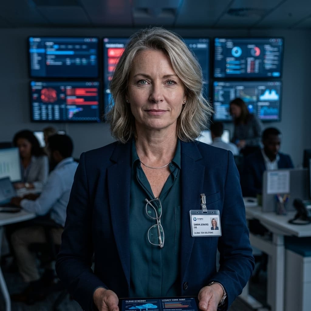 The CIO in Corporate - Dark Mode style.