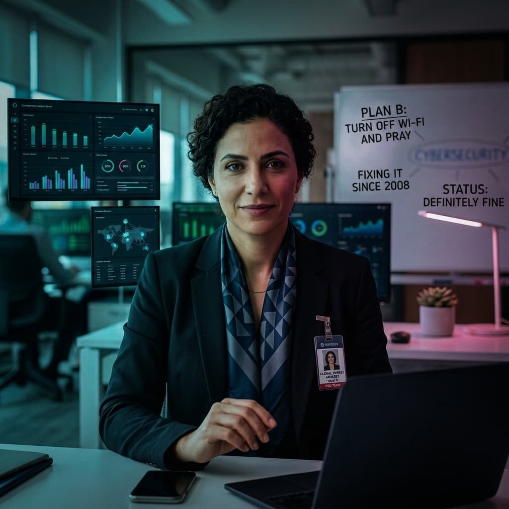 The CISO in Corporate - Dark Mode style.