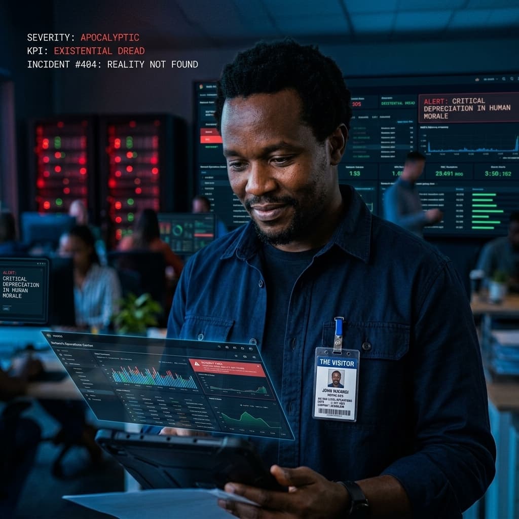 The Customer in Corporate - Dark Mode style.