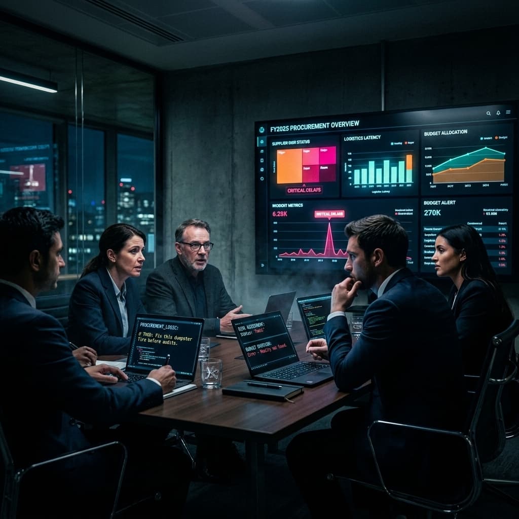 The Enterprise Buyers in Corporate - Dark Mode style.