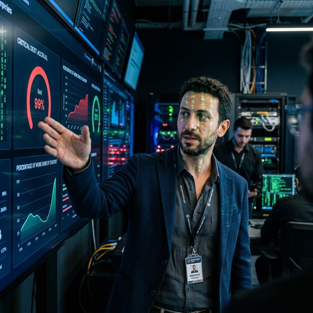 The Growth AEO Lead in Corporate - Dark Mode style.