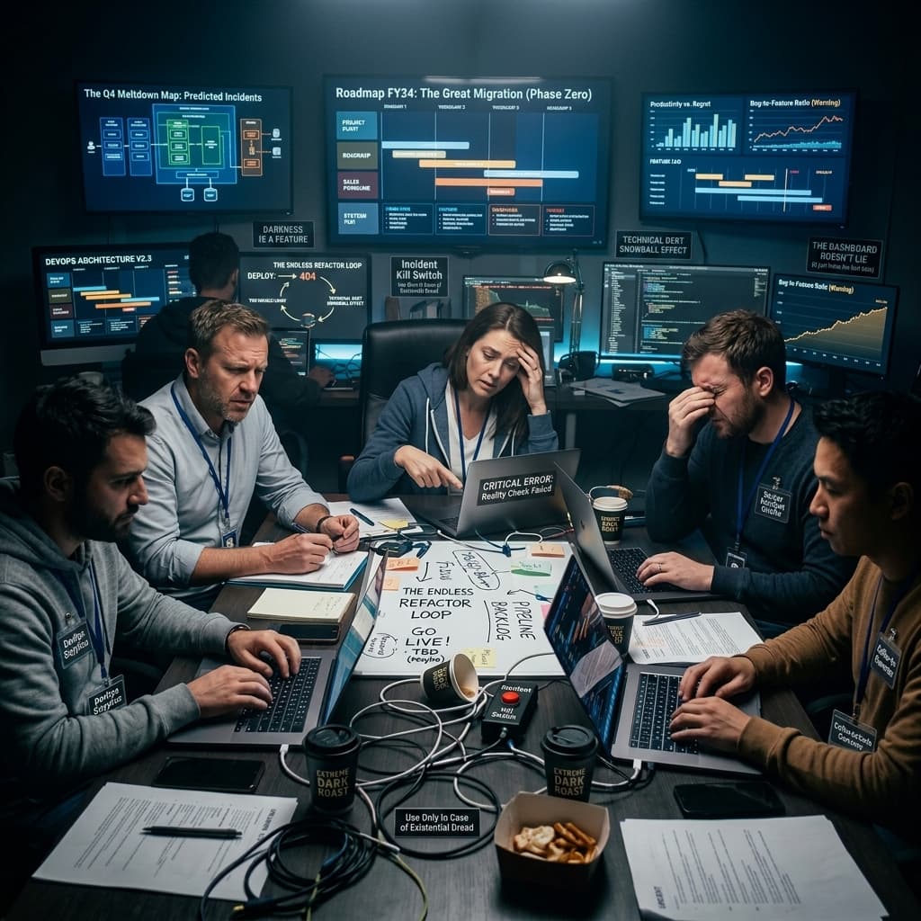 The Vendor Team in Corporate - Dark Mode style.