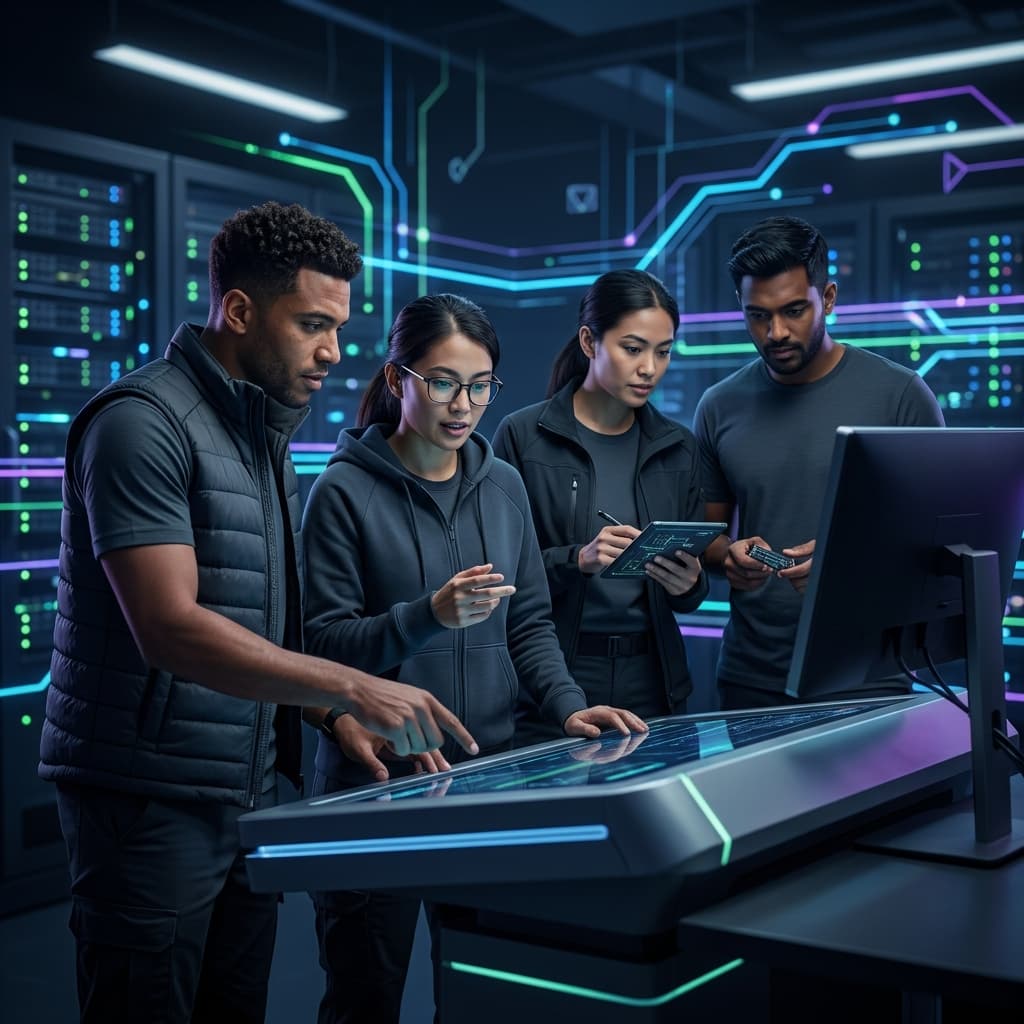 Platform/SRE Team in Dark-Mode Motion Explainer style.