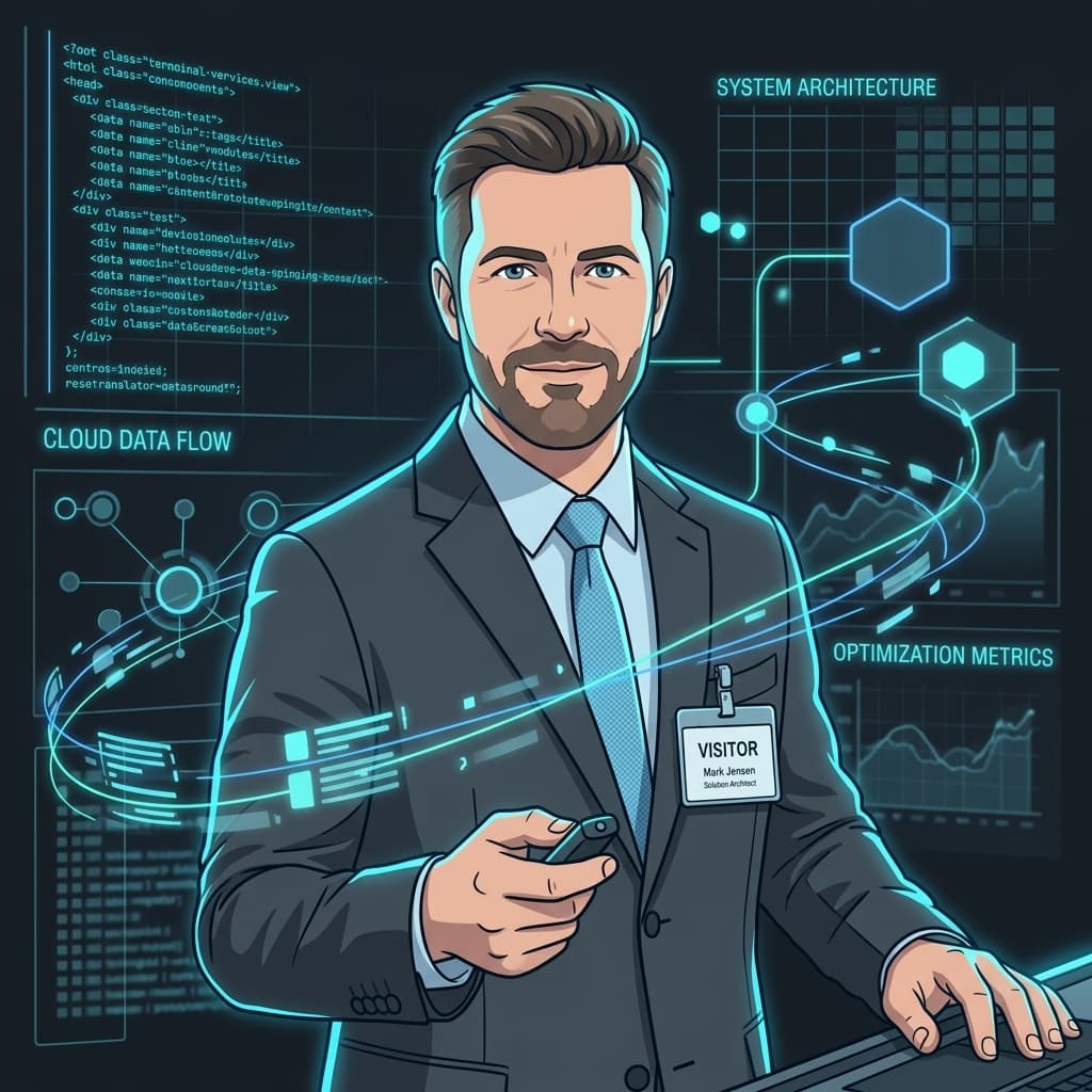 The Sales Engineer in Dark-Mode Motion Explainer style.