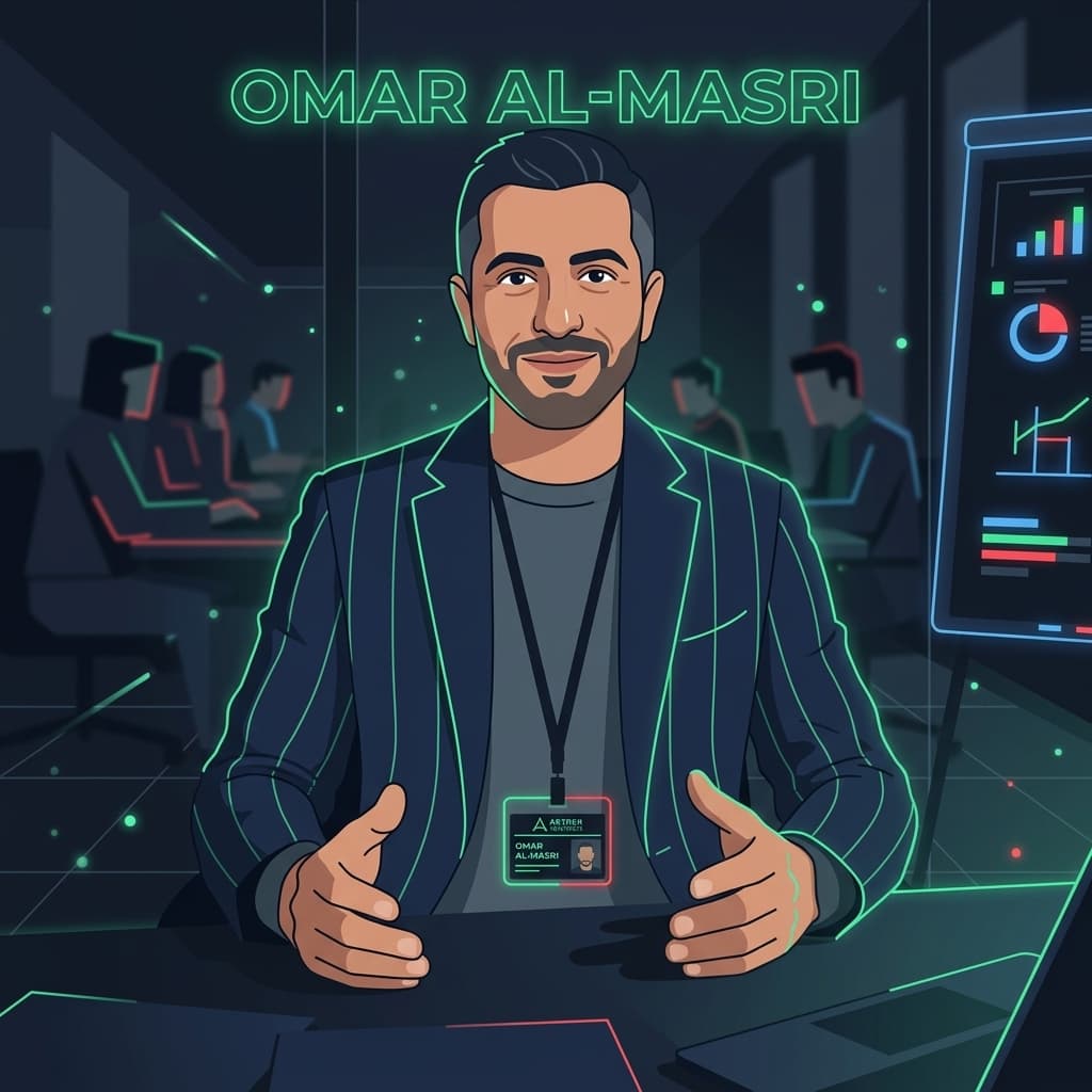 The VC Partner in Dark-Mode Motion Explainer style.