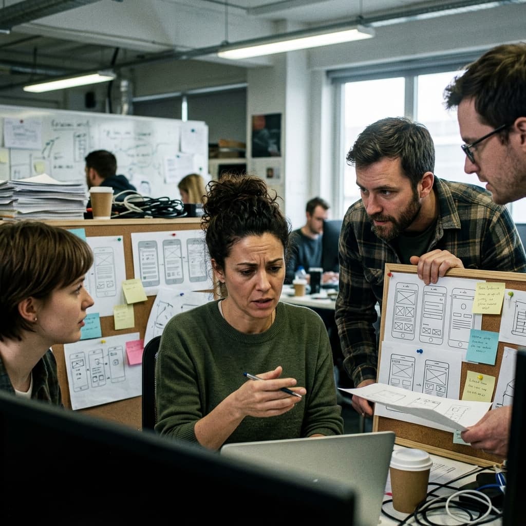 Design Team in Incident Mockumentary style.