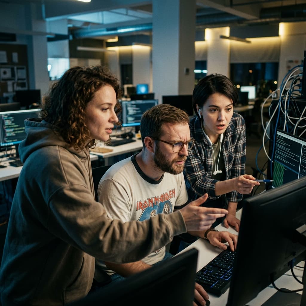 Frontend/UI Engineering Team in Incident Mockumentary style.