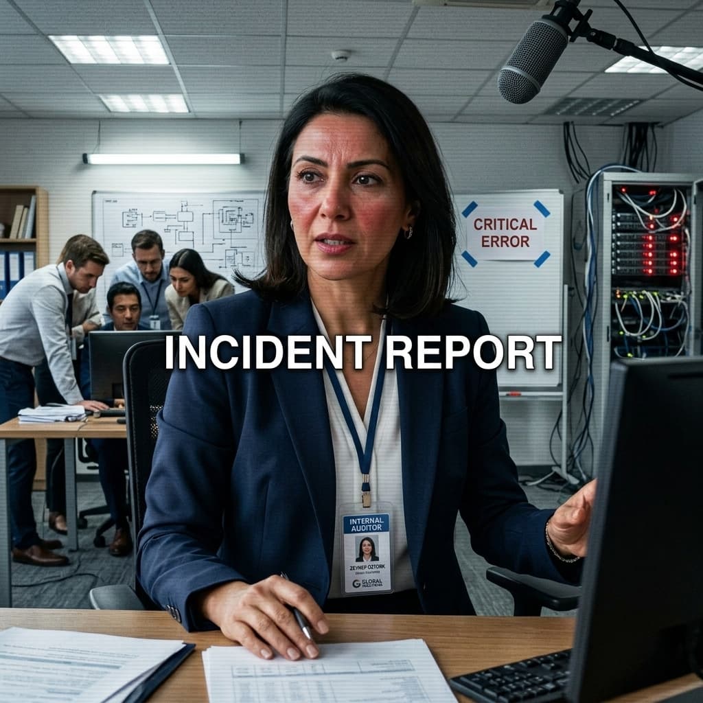 The Internal Auditor in Incident Mockumentary style.