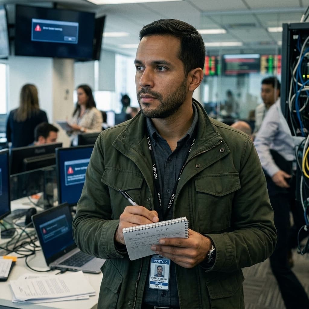 The Journalist Analyst in Olay Mockumentary style.