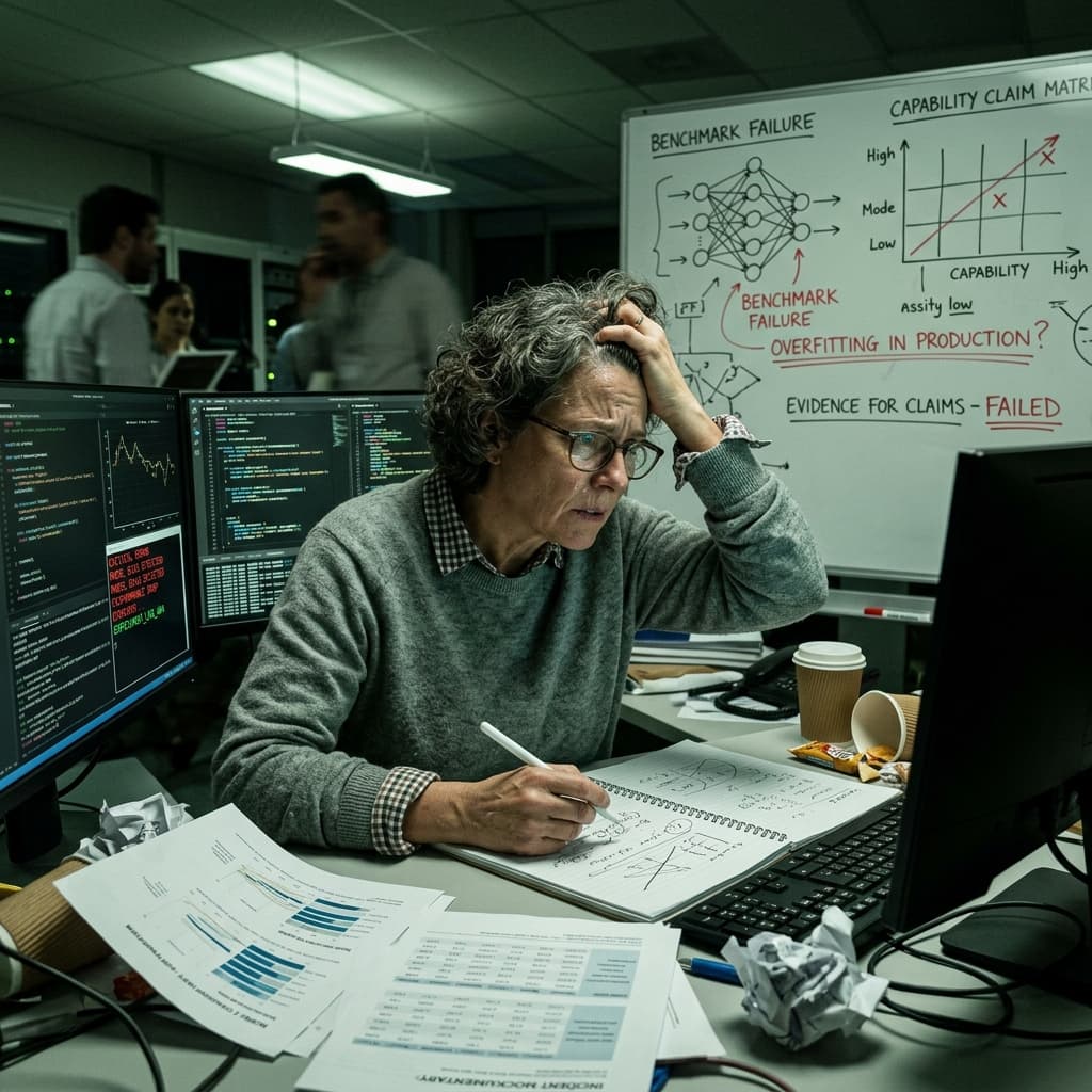 The ML Researcher in Incident Mockumentary style.