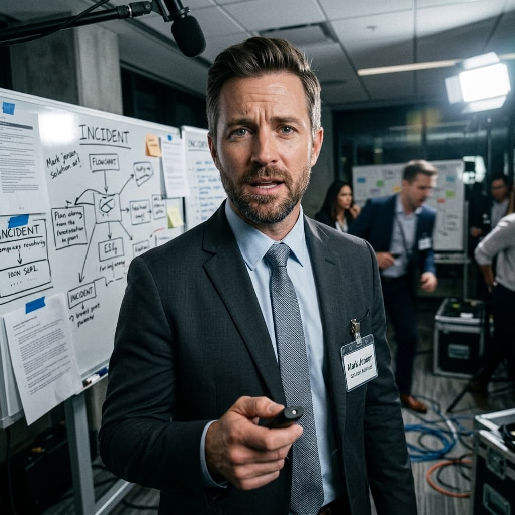 The Sales Engineer in Incident Mockumentary style.